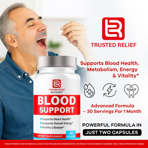 Trusted Relief Blood Support Capsules - Official TrustedRelief Blood Support Vitamin Pills, Natural Trusted Relief Advanced Premium Formula Wellness & Overal Health, 60 Capsules for 1 Month LIVORKABuy Supplements Australia