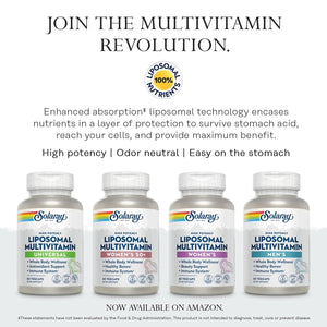 SOLARAY Once Daily High Energy Multivitamin, Iron Free, Immune System and Energy Support, Whole Food and Herb Base Ingredients SOLARAY
