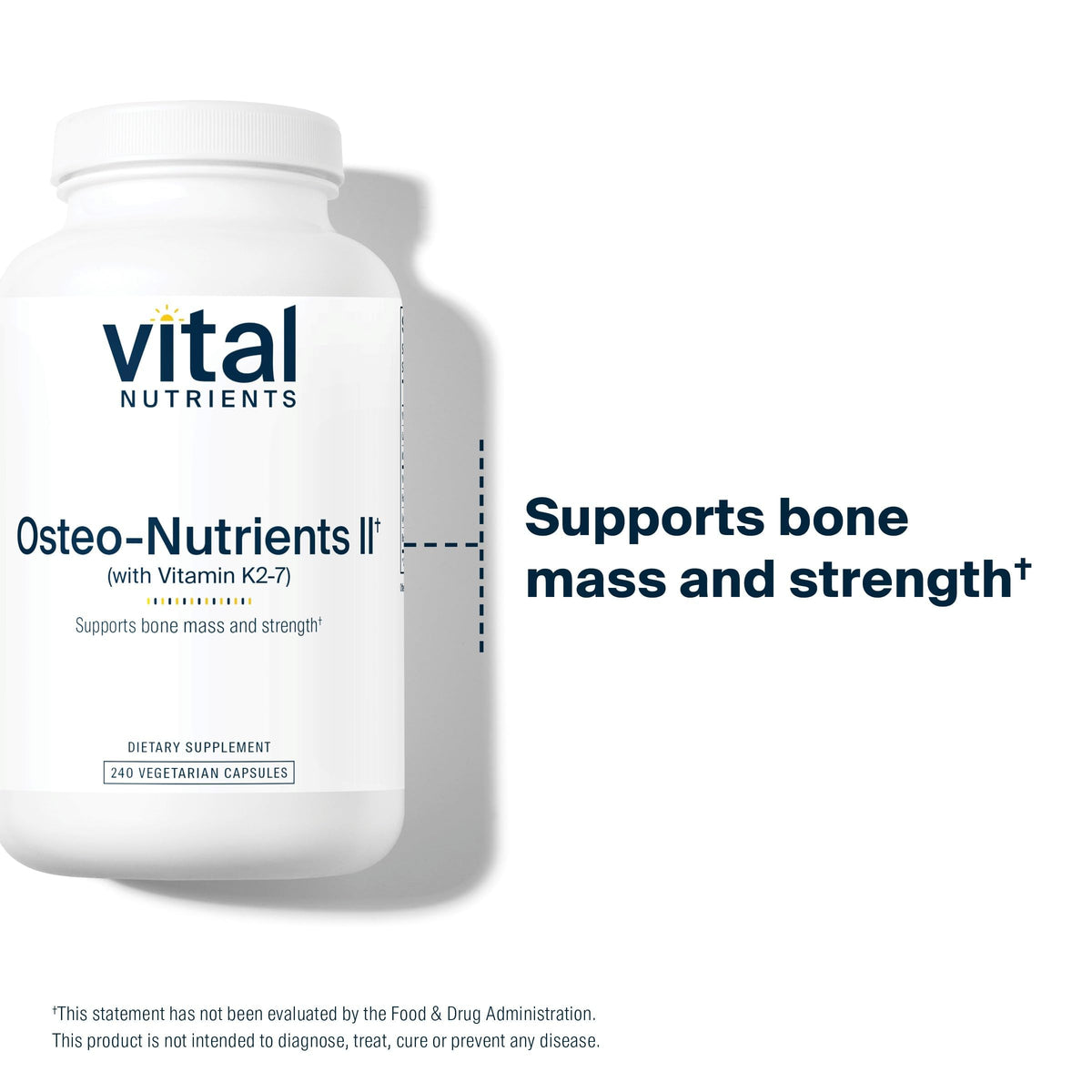 supplement products​Vital Nutrients Osteo-Nutrients II - Vitamin K2 + D3, Calcium, Boron, and Magnesium for Bone Strength* - Healthy Heart Support - Vegetarian Supplement - JerryCherryUSA