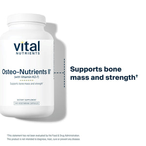supplement products​Vital Nutrients Osteo-Nutrients II - Vitamin K2 + D3, Calcium, Boron, and Magnesium for Bone Strength* - Healthy Heart Support - Vegetarian Supplement - JerryCherryUSA
