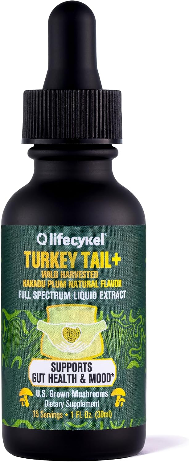 Life Cykel Reishi+ Turkey Tail+ Shiitake 4 Fl oz Bundle
