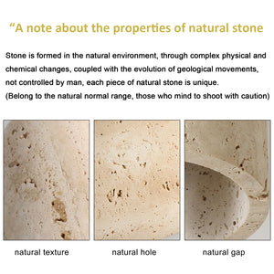 Nordic Pendant Light Natural Yellow Travertine Lamp Simple Wabi Sabi Lamp Suitable for Restaurant Bedside Kitchen Island Cafe Wood Pendant Light (Walnut Color) GenericBuy Supplements Australia