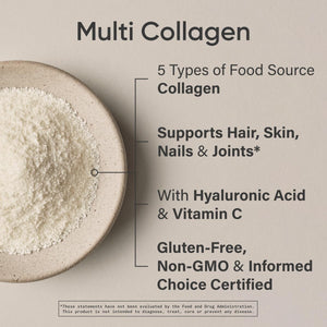 Sports Research Multi Collagen Protein Powder (Type I, II, III, V, X) with Hyaluronic Acid + Vitamin C | 5 Types of Food Based Collagen, 30 Servings (Unflavored) Sports Research buy supplements Au
