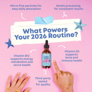 JoySpring LingoLeap – Liquid Kids Formula with Zeolite Clinoptilolite, Methylated B12 & Vitamin D3 | Gentle Daily Support for Kids’ Wellness | Ages 3+ | (1fl oz) 30 Servings JoySpringBuy Supplements Australia