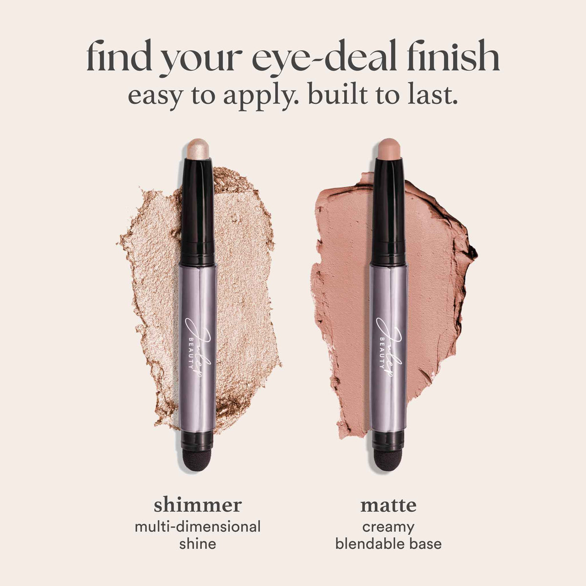 Julep Eyeshadow 101 Cream-to-Powder Waterproof Eyeshadow Stick – Midnight Blue Shimmer – Long-Lasting, Buildable, Crease-Proof, Cruelty Free, Shimmer Finish with Built-In Smudger