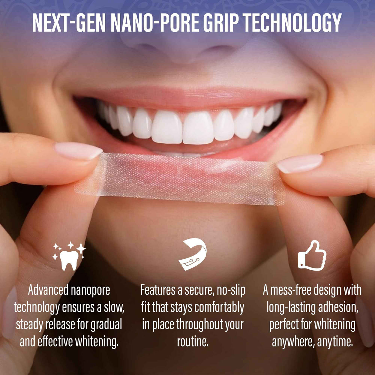 GuruNanda Teeth Whitening Strips Kit - 7-Day Treatment with Non-Slip, Dry Strip Technology