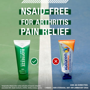 Biofreeze Pain Relief Gel for Knee, Neck, Hip, Joint, Shoulder, & Simple Backache, Arthritis Pain Reliever, Sore Muscle Relief, Colorless Menthol Gel 4 Fl Oz (Pack of 3) BiofreezeBuy Supplements Australia