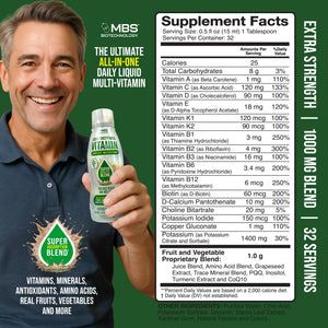 MBS Biotechnology Liquid Multivitamin for Adults – Complete High-Absorption Daily Vitamin with Superfoods, CoQ10, B-Complex, Turmeric & PQQ – Immune & Energy Support – Berry Flavor, 17 oz MBS BiotechnologyBuy Supplements Australia