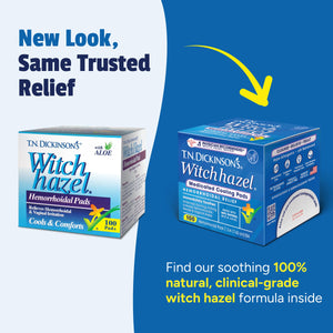 T.N. Dickinson’s Medicated Cooling Pads with Witch Hazel and Aloe | Hemorrhoid Treatment, Postpartum Care, Feminine & Rectal Relief | 100 Rounds T.N. Dickinson'sBuy Supplements Australia