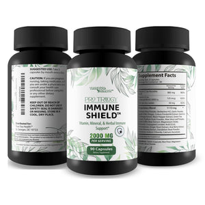 Pro Trilogy Immune Shield - Our Best Immune Support Supplement - Immune Support Capsules - Immune Boost Pills - Our Best Immune Pills Nature Vitamin D Zinc C Best Immune Support Vitamins True You HealthBuy Supplements Australia