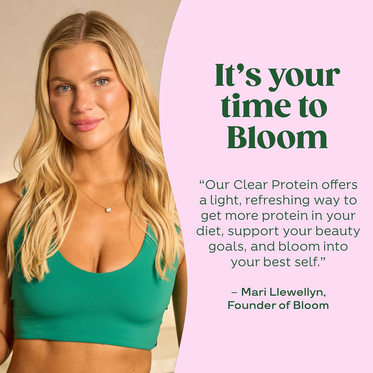 Bloom Nutrition Clear Whey Protein, Strawberry Watermelon, 10 Servings | Whey Protein Isolate with Collagen Peptides & Digestive Enzymes, 20g Protein, Sugar Free Post Workout Drink Mix, 90 Calories
