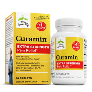 Terry Naturally Curamin Extra Strength - Curcumin & Boswellia Supplement for Healthy Circulation Support - Turmeric Supplement to Support Joints, Muscle Health & Endorphin Production - 30 Tablets Terry NaturallyBuy Supplements Australia