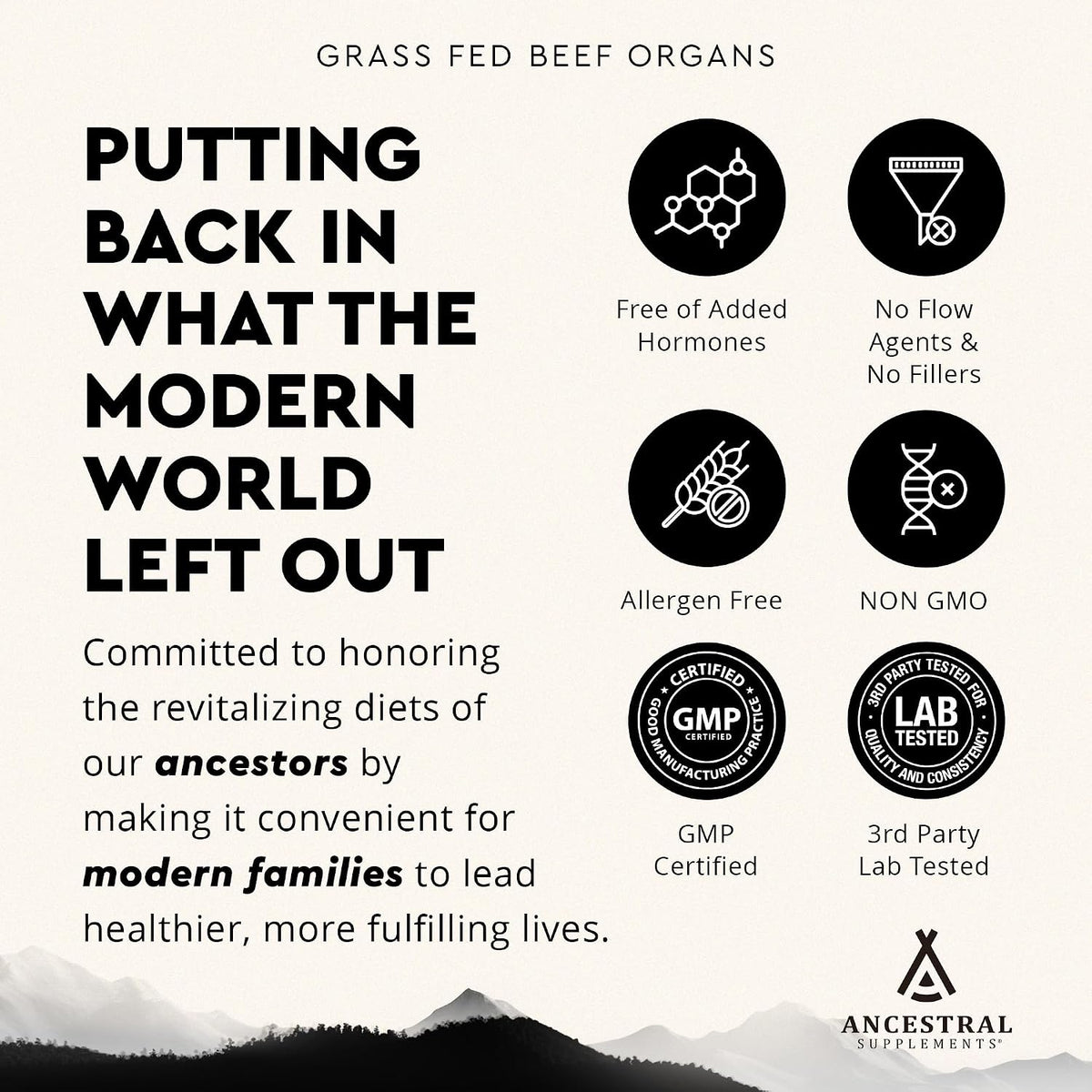 Ancestral Supplements Beef Organs & Colostrum Bundle – Supports Immunity, Energy, Digestion & Recovery – Grass Fed, Pasture Raised Multivitamin with Liver, Heart, Kidney, Pancreas, Spleen & Bioactive