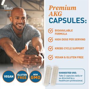 Dr. Tobias AKG Supplement & Joint Support Supplement - Supports Energy, Muscles, Cartilage & Joint Health, Non-GMO Dr. TobiasBuy Supplements Australia