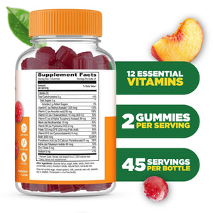 Lifeable Womens Multivitamin Gummy | with Vitamin A, C, D, E, Niacin, B6, Folate, B12, Biotin, Pantothenic Acid, Iodine, Zinc | Lifeable