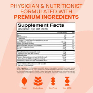 Healthycell Eye Health Daily Liquid Supplement - Eye Vitamins & Minerals with Lutein, Zeaxanthin, Astaxanthin & Beta Carotene for Sight Care & Macular Support - 30 Gel Packs HealthycellBuy Supplements Australia