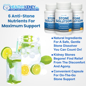 Stone Solution Capsules- Natural Dissolver, Kidney Stone Support & Kidney Cleanser Chanca Piedra Stone Breaker Gallbladder Cleanse, Flush & Stop Recurrence, Stone Relief 60 Servings Kidney Restore buy supplements Au