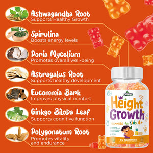 Juneno Height Growth Vitamins Supplement Gummies - Grow Taller for Teens Kids Boys Girls - Natural Height Increaser Maximizer Multivitamin JunenoBuy Supplements Australia