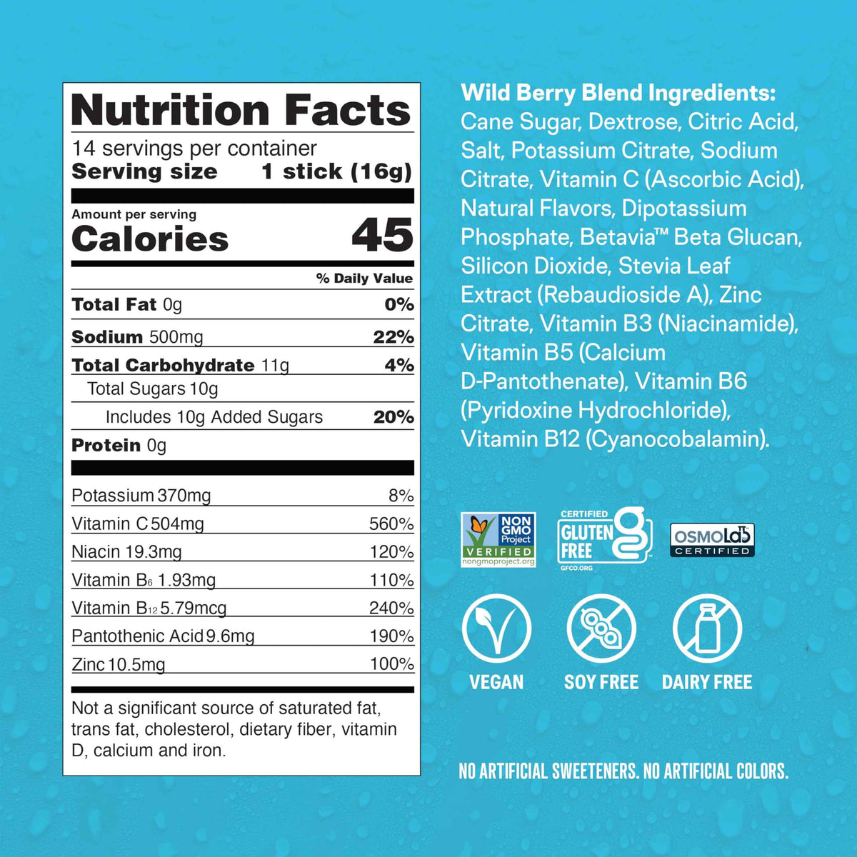Liquid I.V.® Hydration Multiplier +Immune Support - Wild Berry Blend | Electrolyte Powder Drink Mix | 1 Pack (14 Servings)