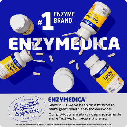 Enzymedica Berberine HCl Supplement 510 mg - Berberine Capsules for Men & Women, Natural Metabolic Health Support, Vegan, Gluten Free, Non-GMO - 120 Targeted Release Caps