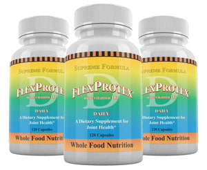 Daily Health, FlexProtex D Joint Muscle Support Supplement 3 Bottles Plus 1 Bottle Daily Marine Coral Calcium 90 Capsules Daily HealthBuy Supplements Australia