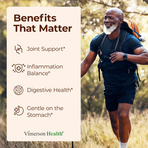 Turmeric Supplement w/Boswellia Serrata – Daily Support for Joint Health & Comfort – Organic Turmeric Curcumin Powder, Bioperine for Enhanced Absorption & Ginger Root – 60 Boswellia Extract Capsules Vimerson HealthBuy Supplements Australia