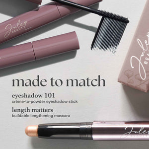 Julep Eyeshadow 101 Cream-to-Powder Waterproof Eyeshadow Stick – Midnight Blue Shimmer – Long-Lasting, Buildable, Crease-Proof, Cruelty Free, Shimmer Finish with Built-In Smudger