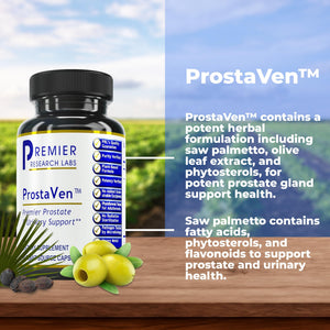 Premier Research Labs ProstaVen - Prostate Supplements for Men, Prostate Health Formula, Natural Supplement with Organic Saw Palmetto - 90 Vegetarian Capsules Premier Research LabsBuy Supplements Australia