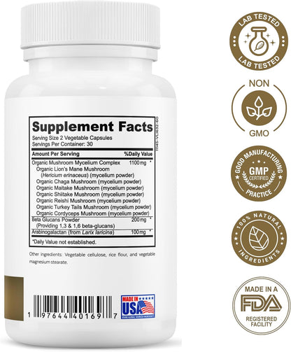Women’s Daily 7 Essentials + ALA & ALC Complex + 7 Mushroom Complex + Brain Support + Magnesium Bisglycinate Bundle | Energy, Focus, Immunity, Cognitive Support & Daily Wellness