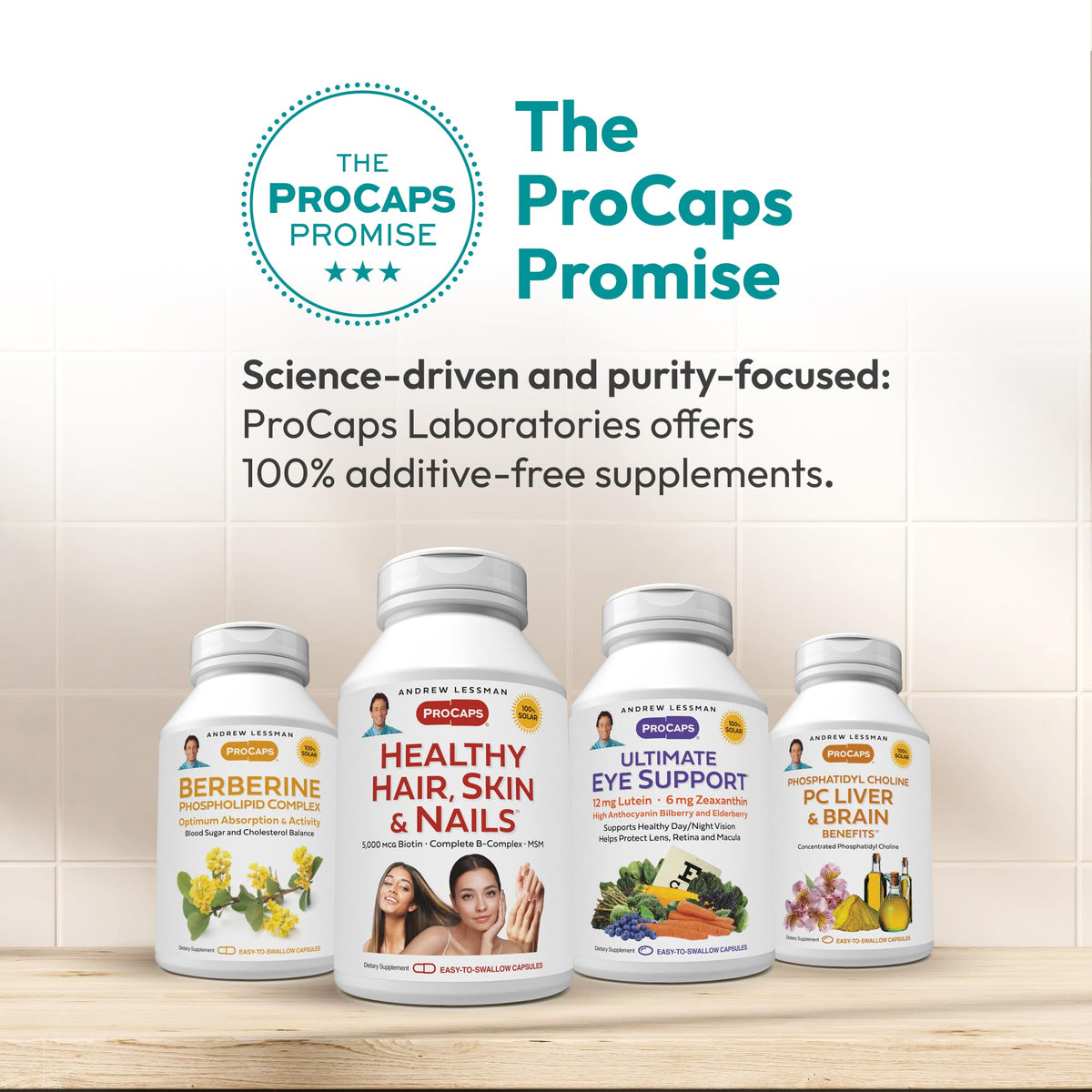 Andrew Lessman ProCaps Digest Assure Vegetarian Digestive Enzymes 60 Capsules