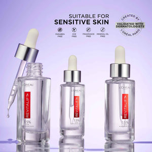 L'Oreal Paris Revitalift 1.5% Pure Hyaluronic Acid Face Serum, Hydrate & Reduce Wrinkles, Fragrance Free 1.7 oz