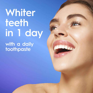 Crest 3D White Deep Stain Remover Toothpaste, Teeth whitening for Adults, 3.1oz, 2 Pack, Sensitivity Safe, Enamel Repair, Cavity Protection