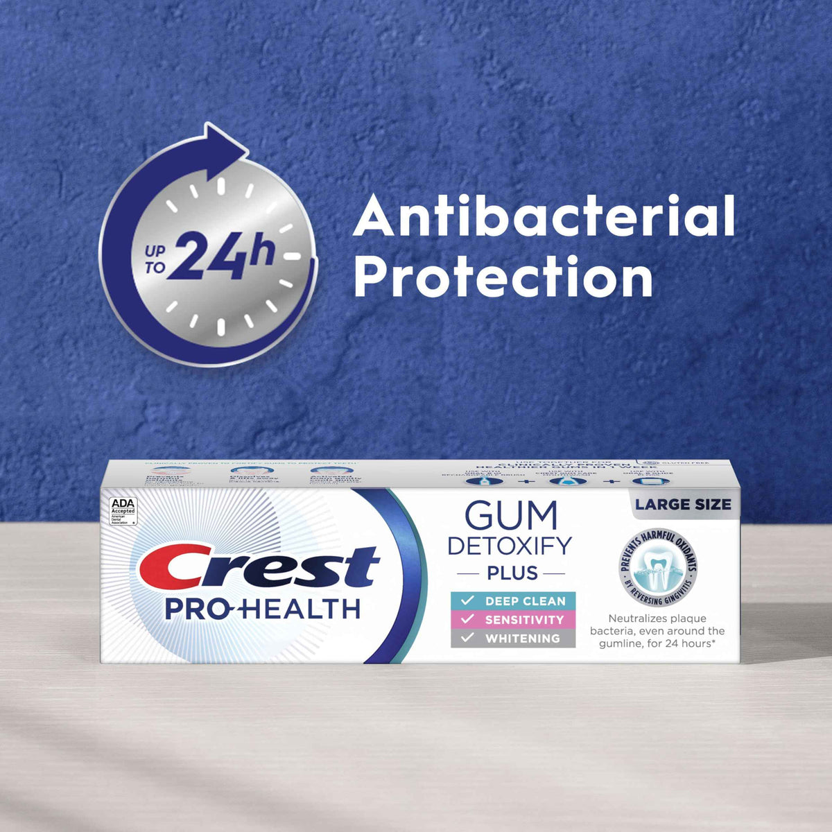 Crest Pro-Health Gum Detoxify Plus Toothpaste 4.5 oz Pack of 3 - Antibacterial Fluoride Toothpaste, Sensitivity Protection