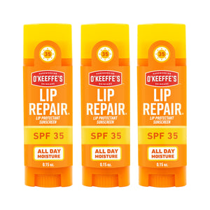 O'Keeffe's Lip Repair SPF 35 Lip Balm - Stick (3 Pack) - Sun-Safe Moisturizer for Extremely Cracked, Dry Lips O'Keeffe'sBuy Supplements Australia