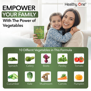 Fruits & Veggies Sugar-Free Gummies - 27 Whole Foods - Equals 3 Servings of Fruits & Vegetables - Improve Energy, Focus & Immune Function - Fiber - Antioxidants - Organic Ingredients - 28 Packets Healthy OneBuy Supplements Australia