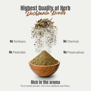 Herbsforever Dashmula Cut and Sifted (Coarse/Kawth) Herbs for Tea - Joint Comfort, Vata Calming, Female Postpartum Cycle & Wellness, Ten Authentic Ayurvedic Roots, Non GMO, Vegan 454g,1 lbs,Dashmool HerbsforeverBuy Supplements Australia