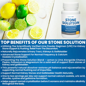 Stone Solution Capsules- Natural Dissolver, Kidney Stone Support & Kidney Cleanser Chanca Piedra Stone Breaker Gallbladder Cleanse, Flush & Stop Recurrence, Stone Relief 60 Servings Kidney Restore buy supplements Au