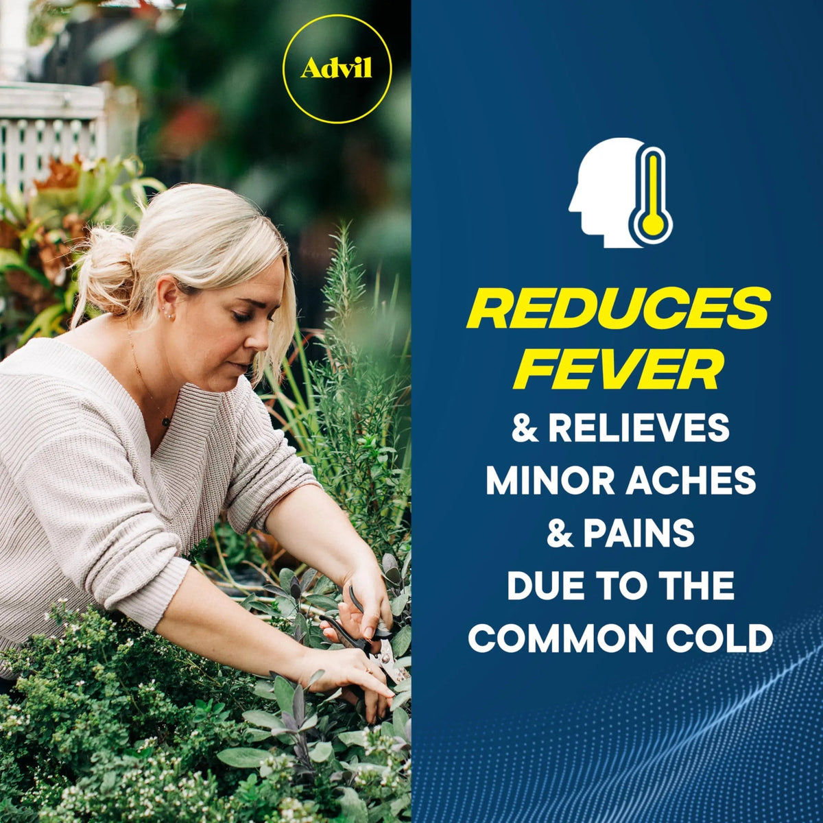 Advil Pain Reliever and Fever Reducer, Ibuprofen 200mg for Pain Relief - 50 Coated Tablets AdvilBuy Supplements Australia