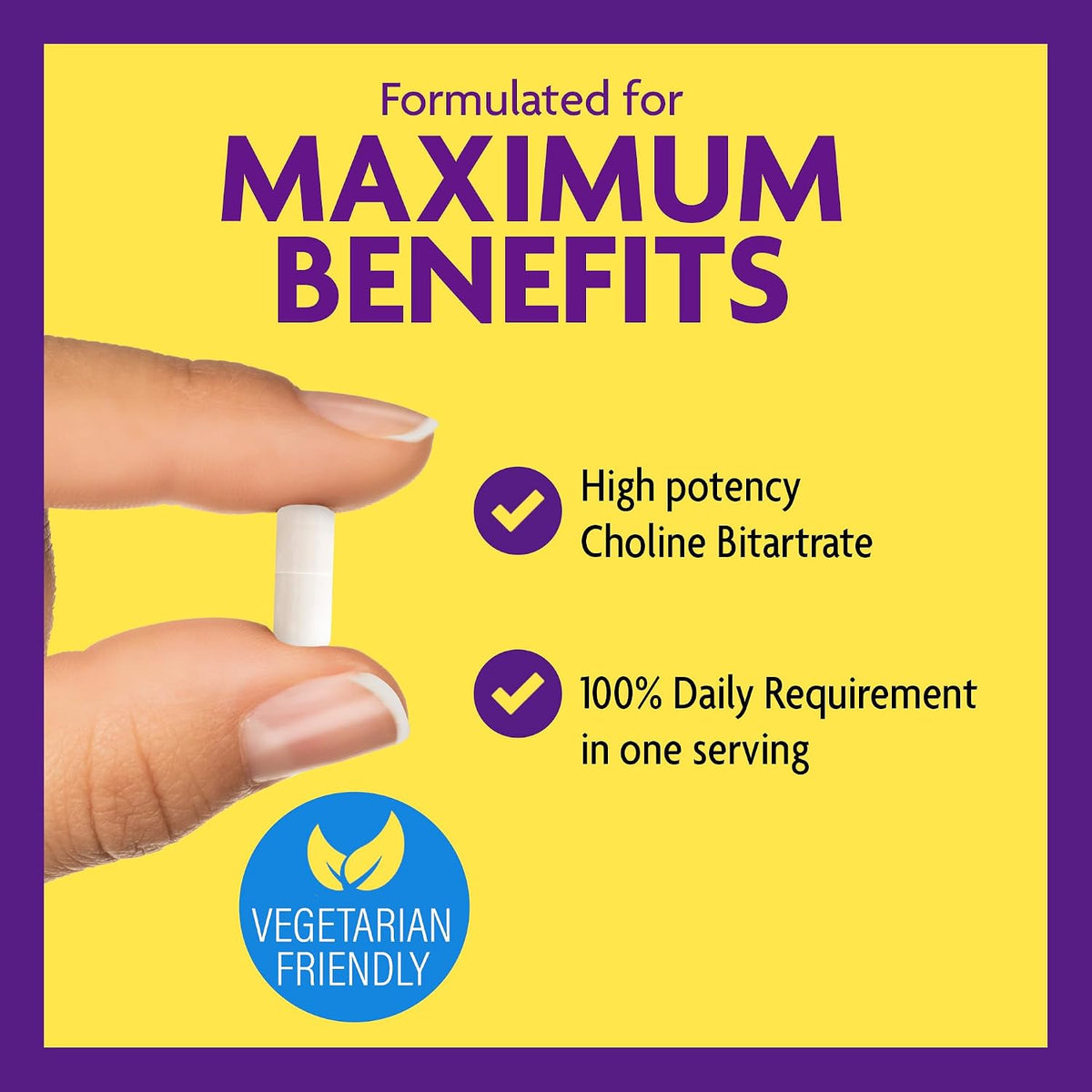 InnovixLabs Choline Supplement 550 mg, Pure Choline Bitartrate Brain Supplement for Memory and Focus, Supports Liver Function and Mental Clarity for Women and Men, Non-GMO, 50-Day Supply - PrimeBioHealth - canada supplements