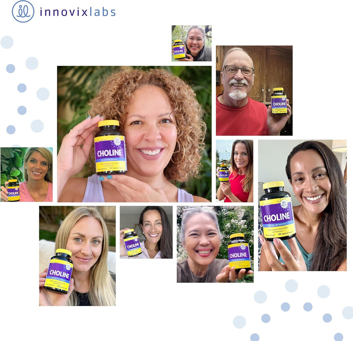 InnovixLabs Choline & Triple Omega-3 Bundle Choline Bitartrate 550mg (100 Capsules) Triple Strength Omega (200 Softgels). Supports Memory, Mood, Brain Health & Boost Cognitive.* - PrimeBioHealth - canada supplements