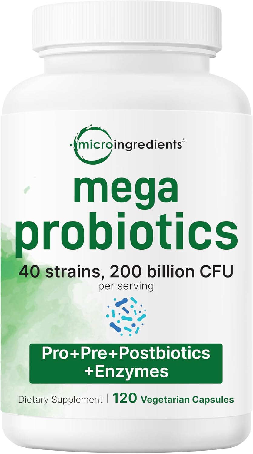 Micro Ingredients Oil of Oregano Softgels & Mega Probiotics 200 Billion CFU Veggie Capsules | 2 Pack Bundle | 4X Strength Thymoquinone + Black Seed | 40 Strains + Inulin, Acacia,& Bromelain - PrimeBioHealth - canada supplements
